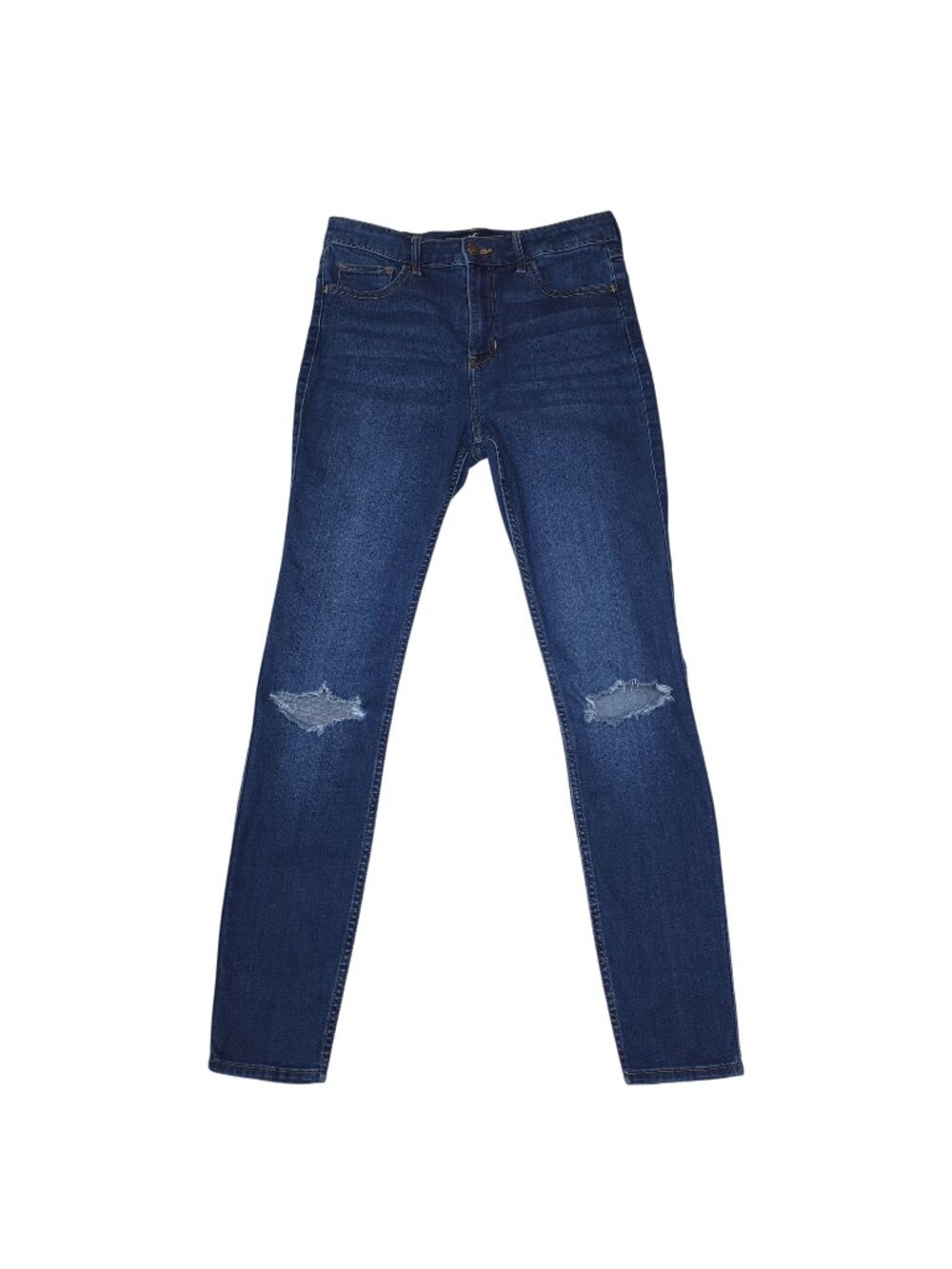 Hollister Womens High-Rise Super Skinny Distressed Jeans 7R W28 L30 Stretch